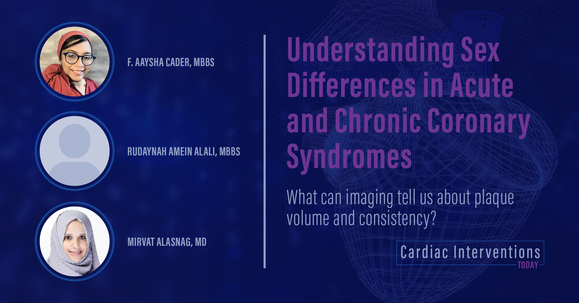 Understanding Sex Differences In Acute And Chronic Coronary Syndromes ...